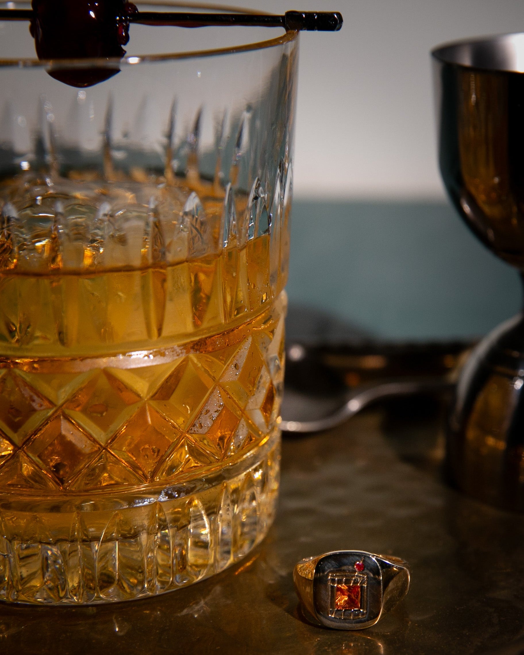 Old Fashioned Cocktail Ring