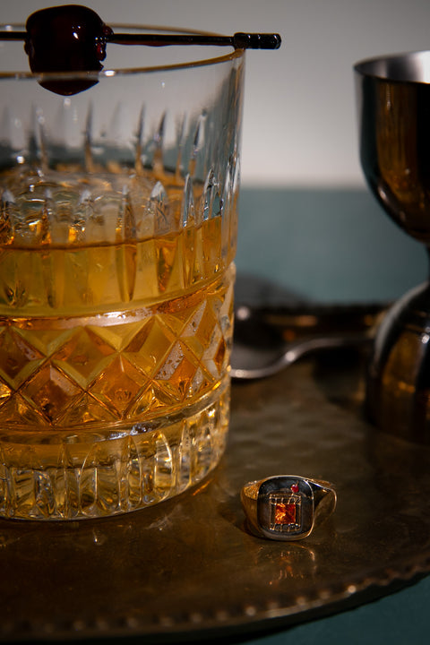 Old Fashioned Cocktail Ring