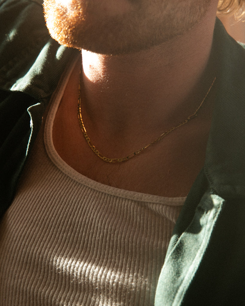 The Bloedstone Figaro 14k Yellow Gold