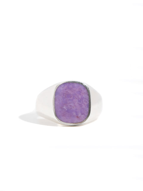 Lavender Jade in Silver - Size 6 1/2