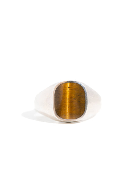 Tigers Eye in Silver - Size 10 3/4