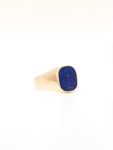 Lapis Lazuli in 14k Gold - Size 7 3/4