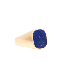 Lapis Signet Ring 18k Yellow Gold Yes