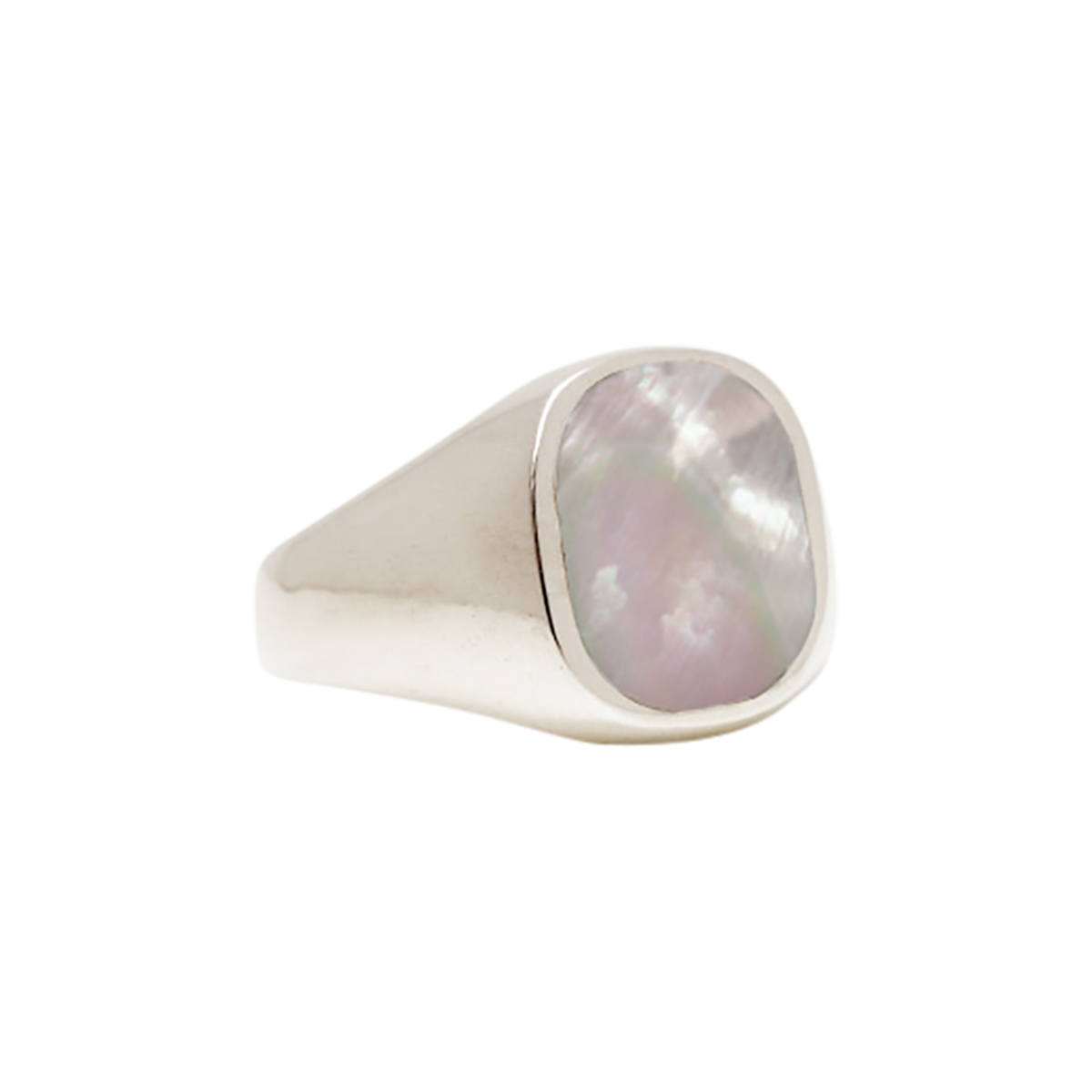 Mother of Pearl Signet Ring