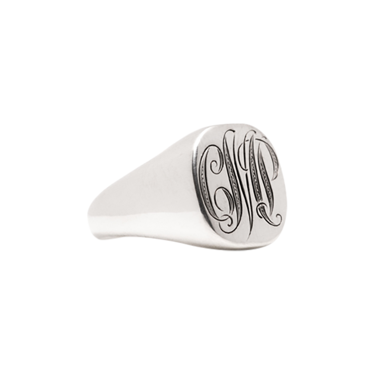 Monogram Signet - Silver & Platinum