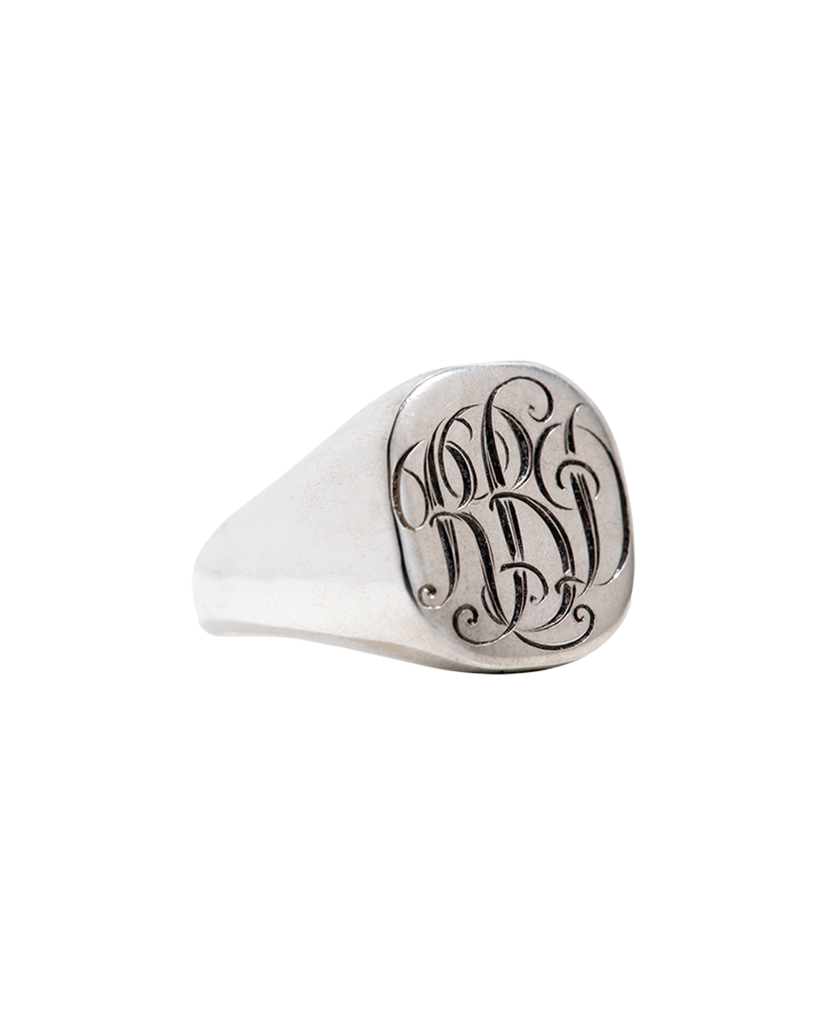 Monogram Signet - Silver & Platinum