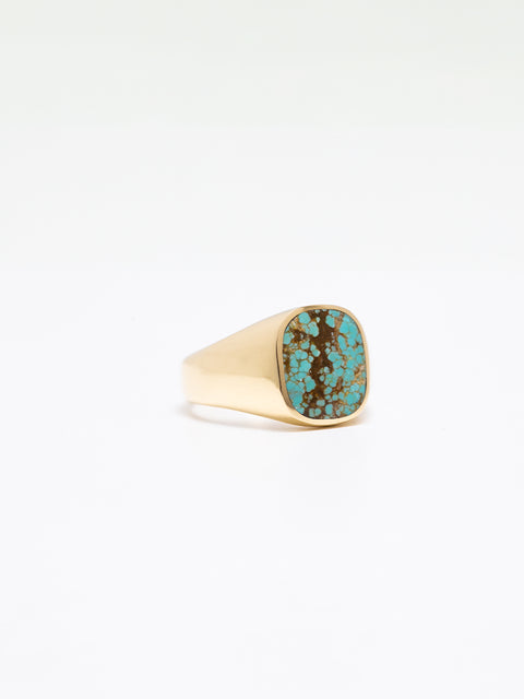 Turquoise in 18k Gold - Size 8