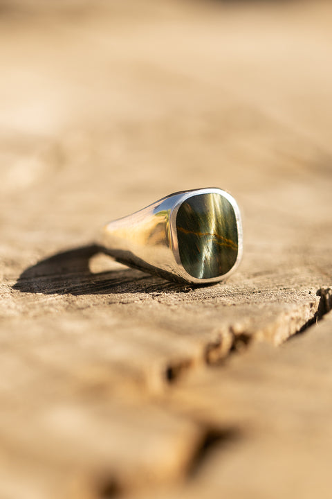 Hawks Eye Signet Ring