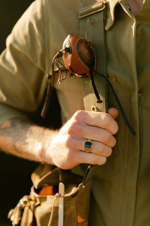 Hawks Eye Signet Ring