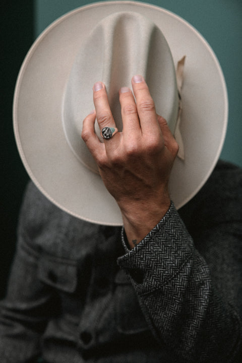 Pinestone Signet Ring