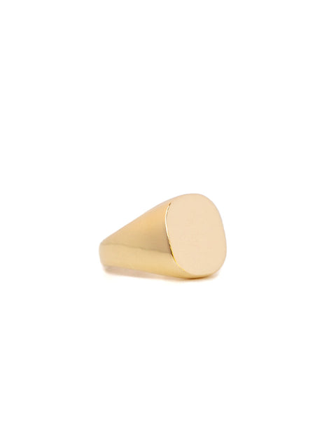 Blank Slate Signet - 14k & 18k Solid Gold